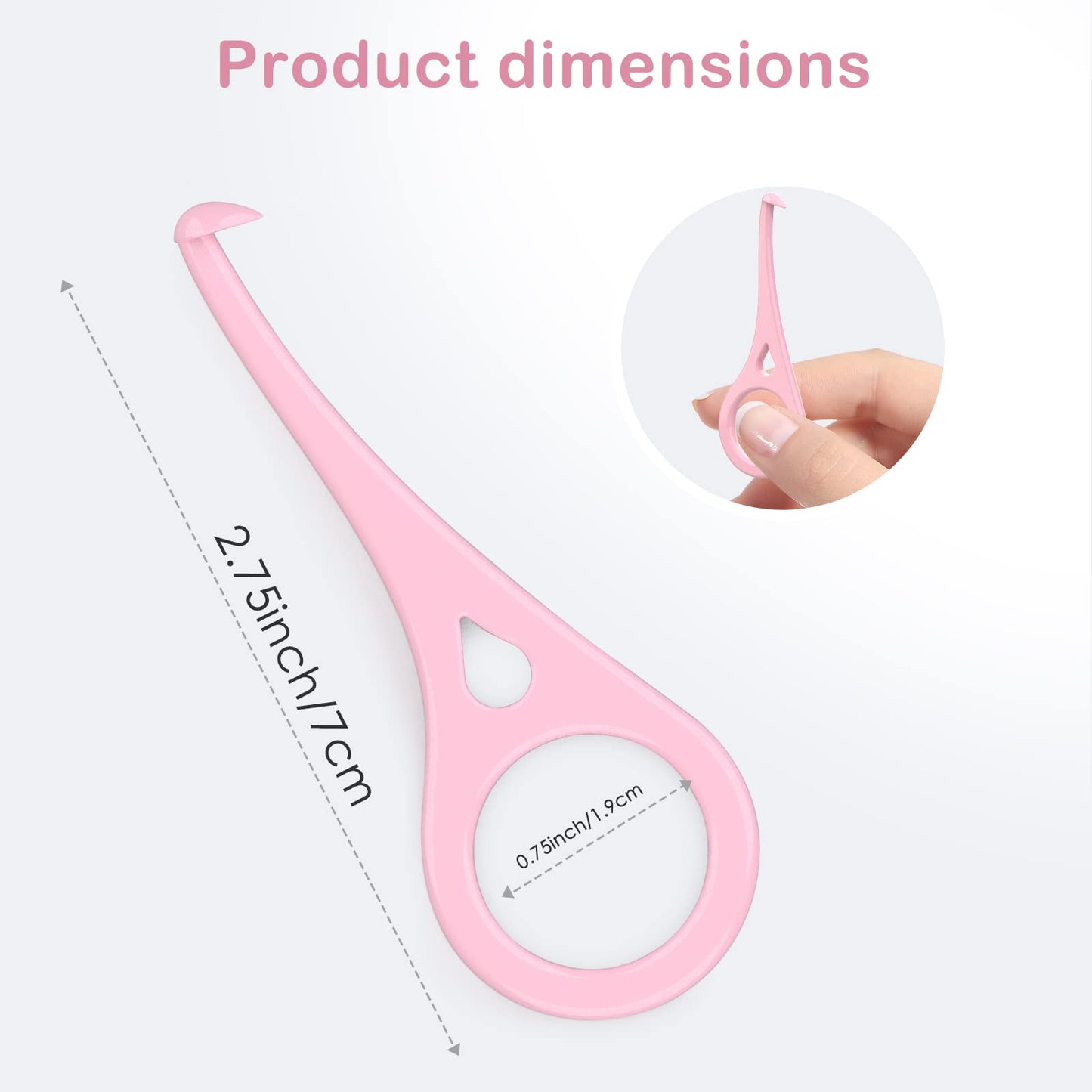 ARGOMAX - Aligner Removal Tool, 5 Invisible Braces Removal Tools, Retainer Remover Tool, Suitable for Removing Braces, Trays, Retainers, Dentures and Aligners(Pink).