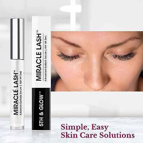 Miracle Lash - Serum for Eyelash Growth - Lash Enhancing Serum to Nourish, Hydrate & Strengthen Lashes ? Helps Brittle, Damaged Lashes Look Thicker, Fuller & Longer ? Gentle Formula