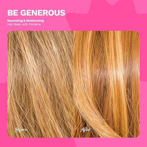 Deep Repair Hair Mask for Dry and Curly Hair ? Castor Oil, Biotin, Ginger ? Sulfate-Free ? Be Generous by Ginger Milk ? 8 oz