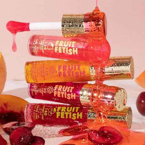 Milani Fruit Fetish Lip Oil Bundle with Vitamin E for Instant Hydration, Fruit Extract Infused Lip Treatment and Moisturizing Lip Gloss - Blackberry Agave + Lychee Nector, 2pk