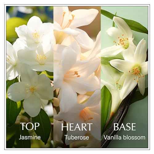 Chanson Jasmine Eau de Toilette 3.4 fl oz (Pack of 1), Notes of Jasmine, Tuberose, and Vanilla, Women's Fragrance, Long Lasting, Everyday Fragrance, Travel Size