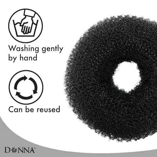 Donna Mesh Hair Donut Bun Maker, 1PC - Elegant Hair Accessories for Women, Premium Hair Accessories, Effortless Hair Bun Maker for Stylish Updos and Perfect Hair Donut Jumbo Size