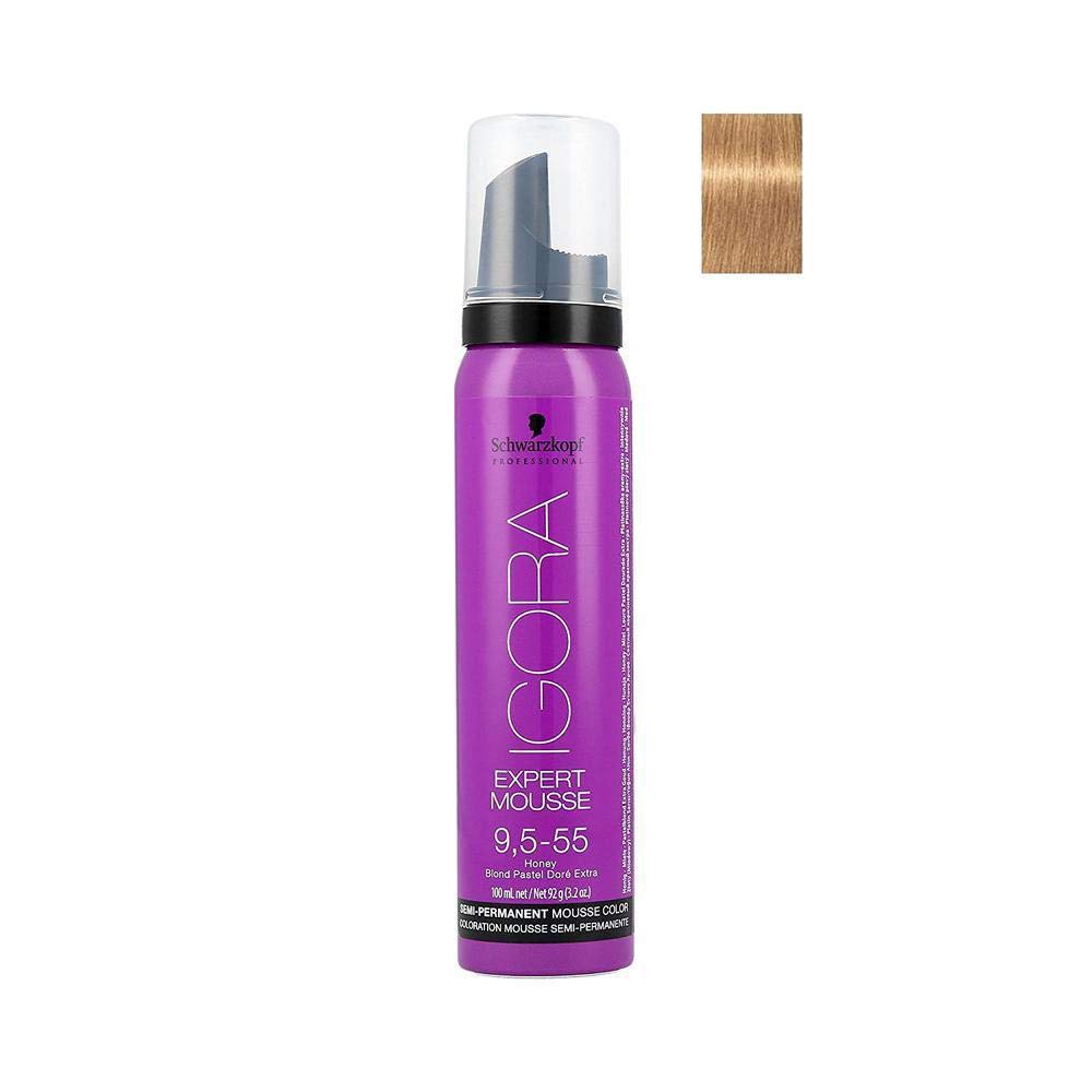 Schwarzkopf Professional Igora Expert Mousse, 9.5-55, Honey, 3.2 Ounce