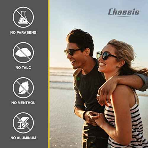 Chassis Gift Set with Flushable Foam, Premium Body Powder, and Shower Primer, Body Powder, Body Wash, and Flushable Wipe Alternative