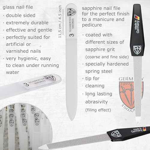 3 Swords Germany ? brand quality 8 piece manicure pedicure grooming kit set