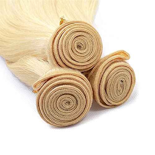 32 32 32 Inch Blonde Human Hair Bundles 613 Straight Bundle Blonde Straight 3 Bundles Brazilian Unprocessed Virgin Hair Extensions