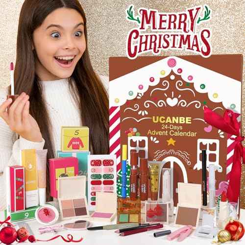 Makeup Advent Calendar 2025, 24 Days Individually Boxed Christmas Makeup Sets, 2025 Xmas Countdown Calendar Makeup & Cosmetic, Gift for Women Teens Girls