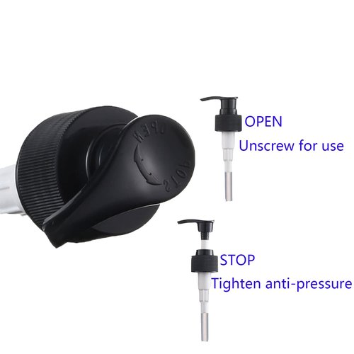 Muluo 10 Ounce/300ml Pump Bottle Dispenser, Shampoo Pump Dispenser Hand Soap Dispenser Bottles for Bathroom, Kitchen Sink, Lotion, Hand Soap Dispenser, 2-Pack Brown