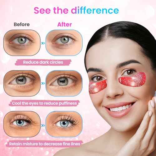 Eye Masks (48 Pairs) - Face Masks Skincare, Undereye Patches for Puffy Eyes, Dark Circles, Wrinkles, Collagen Eye Gels for Bridesmaid - Gifts for Women, Bachelorette Party Favors