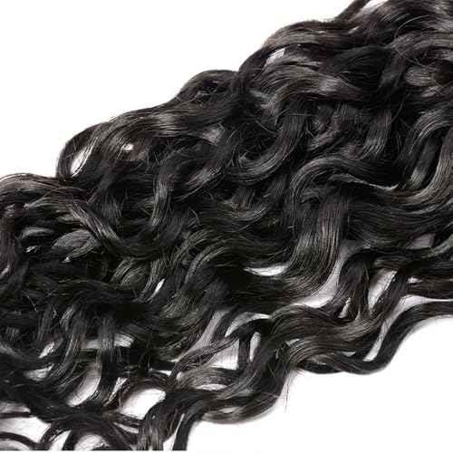 28 30 32 inch Water Wave Human Hair Bundles Natural Black Color #1B Human Hair Bundles Wet and Wavy Bundle Ocean Wave Bundle