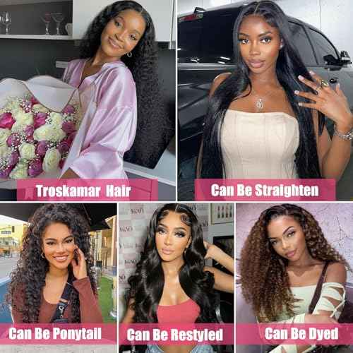 Deep Wave Human Hair Bundles for Black Women 12A Brazilian Wet and Wavy Human Hair 3 Bundles 20 20 20 Inch Deep Curly Bundle