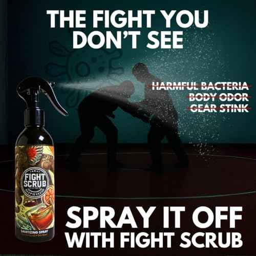 Deodorizing Spray ? Refreshing Body & Gear Spray for Wrestlers, MMA, Jiu-Jitsu & Athletes ? 8oz Bottle (Sandalwood + Bourbon)