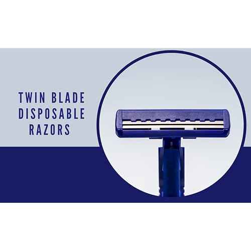 Dorco Fresh Twin Blade Disposable Razors for Men (240 Counts), Smooth & Comfortable Shave, Shaving Razors for Men, Non-Slip Handle, Ideal for Sensitive Skin & Travel