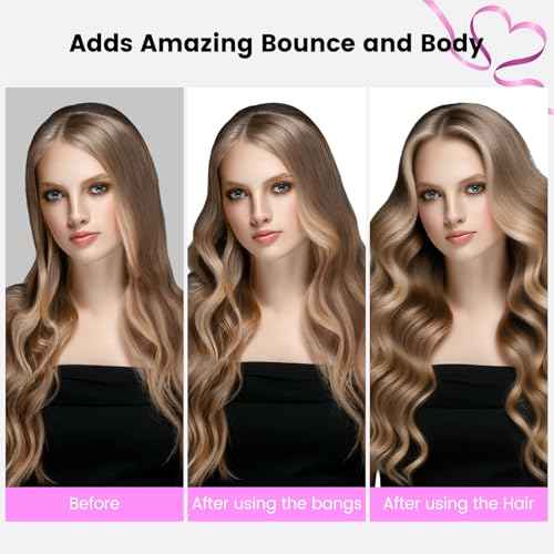 Upgraded Round Volumizing Brush Attachment Compatible with Dyson Airwrap HS01 HS05 HS08 Accessories, Upgraded Bristles for Dry Hair Add Volume Style Bangs Smooth Hair Rose