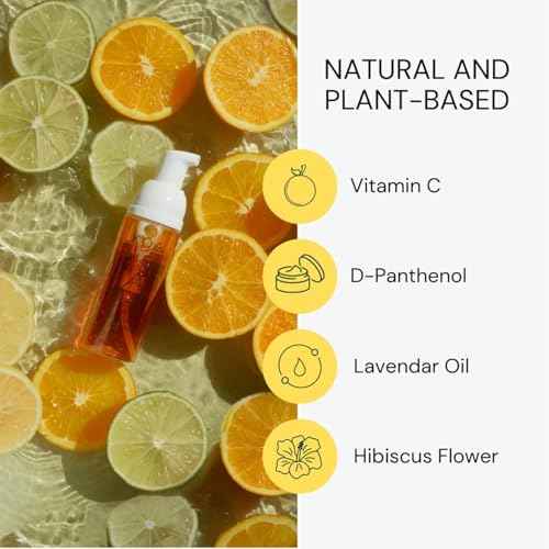 KOA LIFE Vit-C Brightening Facial Cleanser XL - Vitamin C Facial Wash, Skin Illuminating Face Wash, Gentle Foam Cleanser, Vegan - 3.38 Fl Oz