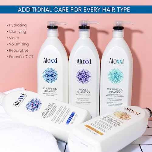ALOXXI Hydrating Color Protectant Conditioner for Color Treated Hair with Keratin Jojoba & Olive Oils Nourishes and Repairs, 33.8 Fl Oz