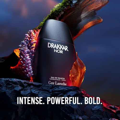 Guy Laroche Drakkar Noir Iconic Designer Fragrance - Intense & Powerful Eau de Toilette - Fougere Blend & Aromatic Spices - Long Lasting Mens Cologne - Day and Evening Scent