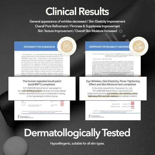 107 VINBIOME Retinal Serum, Retinal 0.1% & Ginseng, Hydrating & Firming Face, Supports Smooth & Youthful-Looking Skin, Gentle for Sensitive Skin (1.01 fl oz)