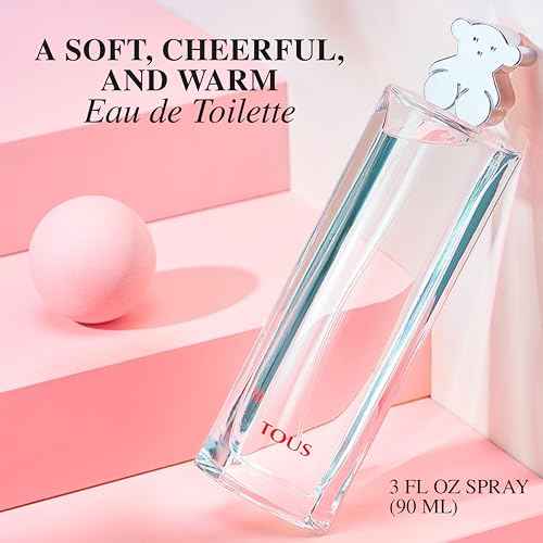 TOUS Silver Eau de Toilette Spray for Women, Floral Perfume with Notes of Violet, Rose, Peony, and Iris. Scent for Everyday Wear, 3 Fl Oz