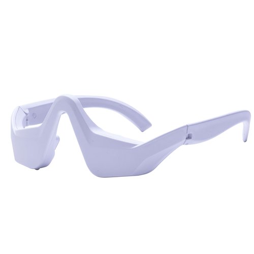 Elitzia Beauty Eye Care Goggles Device Red Light Eye Protection Frames Massager Removes Dark Spots Circles Bags and Wrinkles ET110N (White Eyeglass Temples)