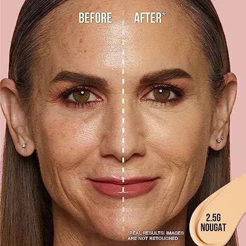 HUDA BEAUTY #FauxFilter Luminous Matte Buildable Coverage Crease Proof Concealer Nougat 2.5 Golden