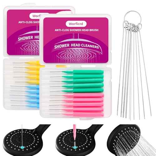 30 Pieces Tiny Brushes for Cleaning Shower Head, Shower Head Nozzle Cleaner Tool Unclogging Small Holes, Cleaning Brushes Picks for Home and Kitchen