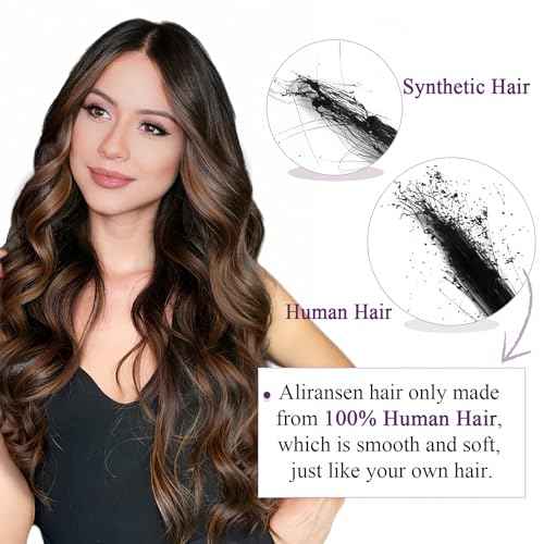 Clip in Hair Extensions Real Human Hair 20 Inch Soft Human Hair Clip in Extensions Straight Clip ins Extensions for Women #2/6/2 Balayage Dark Brown to Chestnut Brown 85g 7Pcs Easy to Styling