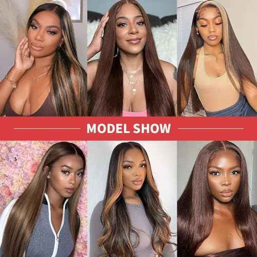 Seamless Clip in Hair Extensions Human Hair 120g 8pcs Straight Dark Brown Clip in Hair Extensions for Women 100% Remy Human Hair Extensions(24inch,#2 Dark Brown)