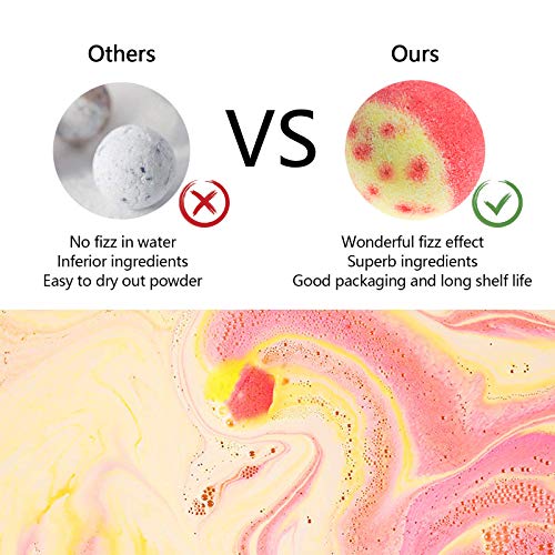 Bath Bombs Gift Set, 10 Organic Bubble Bombs, for Valentine¡¯s Day, Christmas