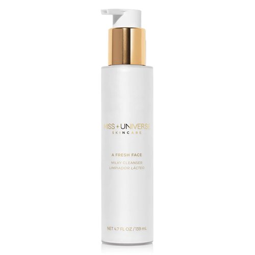Miss Universe Skincare A Fresh Face Cleanser 4.7 fl oz, Foaming Face Wash for Women and Men, Facial Skin Care Product with Lactic and Hyaluronic Acids, Hydrating Facial Cleanser and Makeup Remover