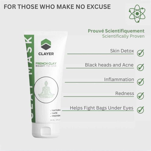 Clay Mask - 4FL.OZ. - Anti-Aging - Ready-to-Use healing clay - Facial Care Single
