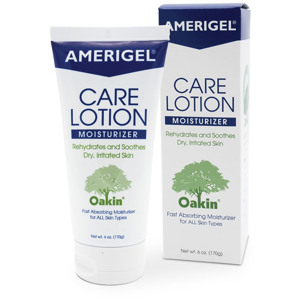 AMERIGEL Care Lotion – Hypoallergenic Moisturizer - Diabetic Skin Care - Rehydrates and Soothes Dry, Irritated Skin - 6 oz.