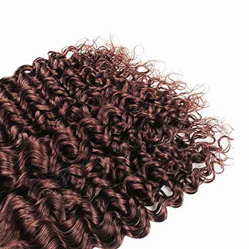 #4 Bundles Human Hair Brown Kinky Curly Bundles 24 26 28 inch Chocolate Brown Human Hair Bundle #4 Color