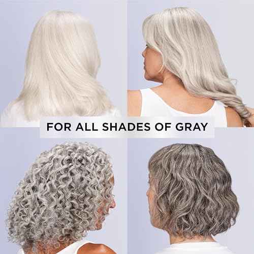 L'Oreal Paris EverPure Brightening and Nourishing Shampoo for Gray Hair, Sulfate-Free Vegan Formula with Peptides, 8.5 Fl Oz