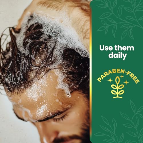 T?o Nacho Mexican Herbs Anti-Hair Loss Shampoo and Conditioner Set with Royal Jelly and Rosemary Extract, Strengthening and Nourishing Routine for Hair Loss, Ideal for Men and Women, 14 fl oz Each