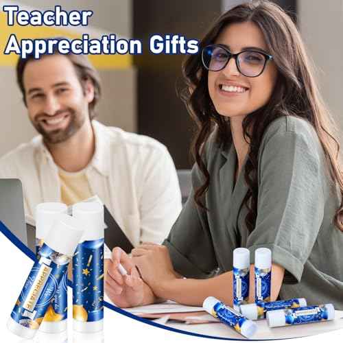 50 Pack Christmas Employee Appreciation Gifts Bulk Lip Balms Bulk Christmas Stocking Stuffers Xmas Party Gift Team Coworker Thank You Gifts Basket Stuffers for Women Men Teacher Staff(Appreciate)