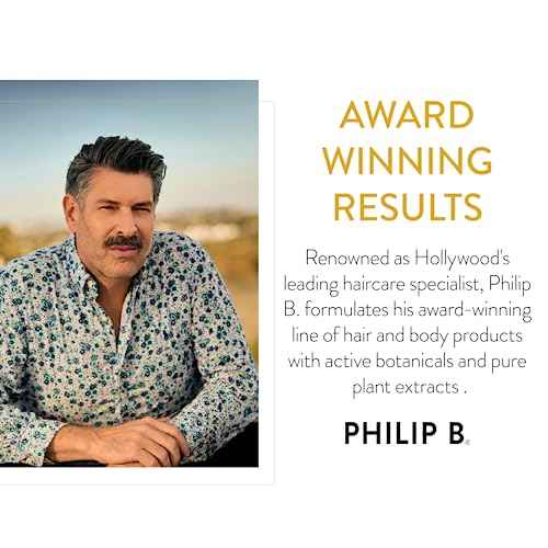 PHILIP B Forever Shine Shampoo, 7.4 fl. oz. (220 ml) - Volumizing Cleanser With Notes of Pure Oud Leaves Hair Smooth & Glossy, Reduces Frizz, For All Hair Types