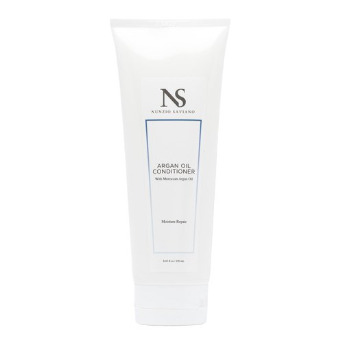Nunzio Saviano Argan Oil Conditioner – 8.45oz / 250mL – Hydrating Daily Conditioner with Moroccan Argan Oil & Macadamia Oil Moisture Repair for Smooth, Shiny, Frizz-Free Hair – Sulfate & Paraben-Free