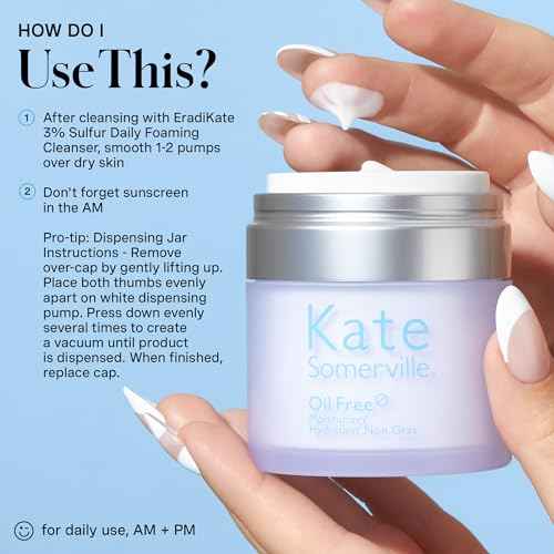 Kate Somerville Oil Free Moisturizer ? Clinically Formulated Face Cream for Oily Skin, Lightweight, and Hydrating Daily Oil Control, 1.7 Fl Oz