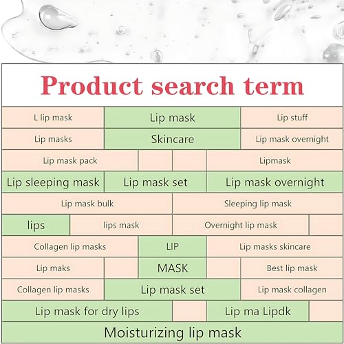 VEZE Lip Masks 20 Pcs, Mask for Dry Lip, Sheets, Collagen Skin Care, Crystal Pads Moisturizing, Anti-Wrinkle, Anti-Aging, Firms & Hydrates Lips, Sleep Pink Count (Pack of 1)