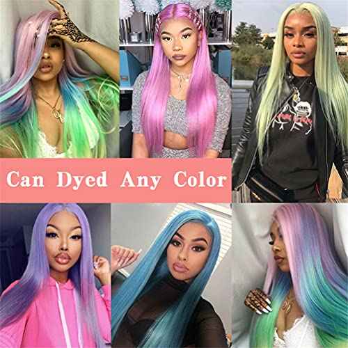 613 Blonde Human Hair Bundles with Closure 100% Brazilian Virgin Straight Bundles with 4x4 Lace Closure 613 Platinum 3 Straight Bundles Human Hair Weave with 4x4 Lace Closure (12 14 16+10)