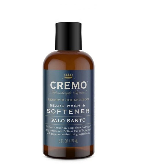 Cremo Palo Santo Beard Wash & Softener and Beard Oil Bundle - Moisturizes and Reduces Itch for 6 Fl Oz Wash & Softener and 1 Fl Oz Oil