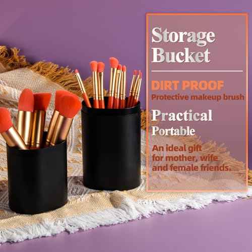BS-MALL Makeup Brush Set 14 Pcs With Case - Foundation Brush, Concealer Brush, Blush Brush & Flawless Application ? Complete Luxury Cosmetic Brush Kit For Travel & Daily Use