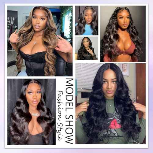 Body Wave Lace Front Wigs Human Hair 200 Density Frontal Wigs Human Hair 13x6 Hd Lace Front Wigs Human Hair Pre Plucked Brazilian Virgin Hair Glueless Wig 20 Inch Body Wave Wig for Women Natural Black