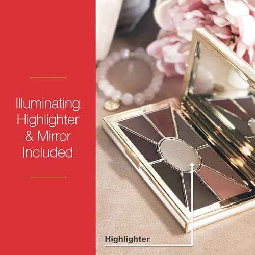 Mirabella Eye Love You Neutral Shimmer Eyeshadow Palette - Makeup Palette w/Ultra Pigmented Pressed Powders, Creamy Matte & Shimmer Cool Toned Eyeshadow Palette - Seduction
