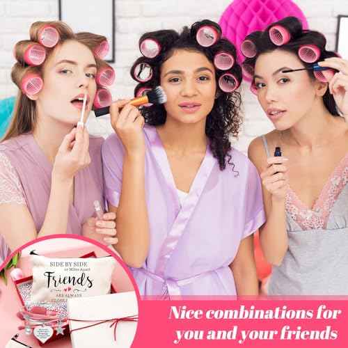 Abbylike 20 Pieces Friends Group Gifts Bulk for Women Friendship Bracelets Makeup Bags Christmas Friendsgiving Long Distance Presents for White Elephant Gifts for Friends Birthday Family Sister
