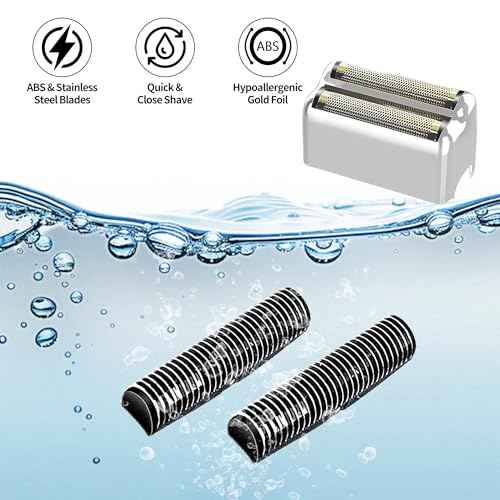 1 pack Professional Replacement Foil and Cutters for BaBylissPRO Barberology Double Foil Shaver, Compatible with BaBylissPRO Barberology FXFS2 Shaver£¬Silver