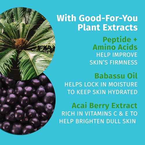 Hempz Brazilian Berry Beauty Actives Lotion with Peptides and Amino Acids, Hydrating and Firming Moisturizer for Body, Hands and Feet 17 oz.