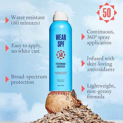 Wear SPF Performance Sport Sunscreen Spray ? Water & Sweat-Resistant SPF 50, 3-pack