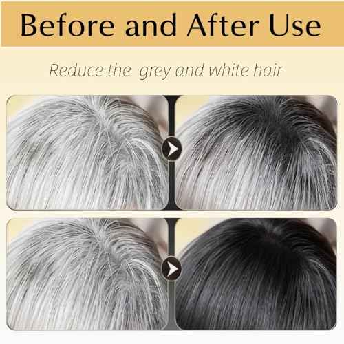 2 PCS Gray Hair Reverse Bar Soap, Black Shampoo Bars for Hair & Beard Darkening, Deep Clean & Nourish the Scalp, Black Soap for Men and Women. FH